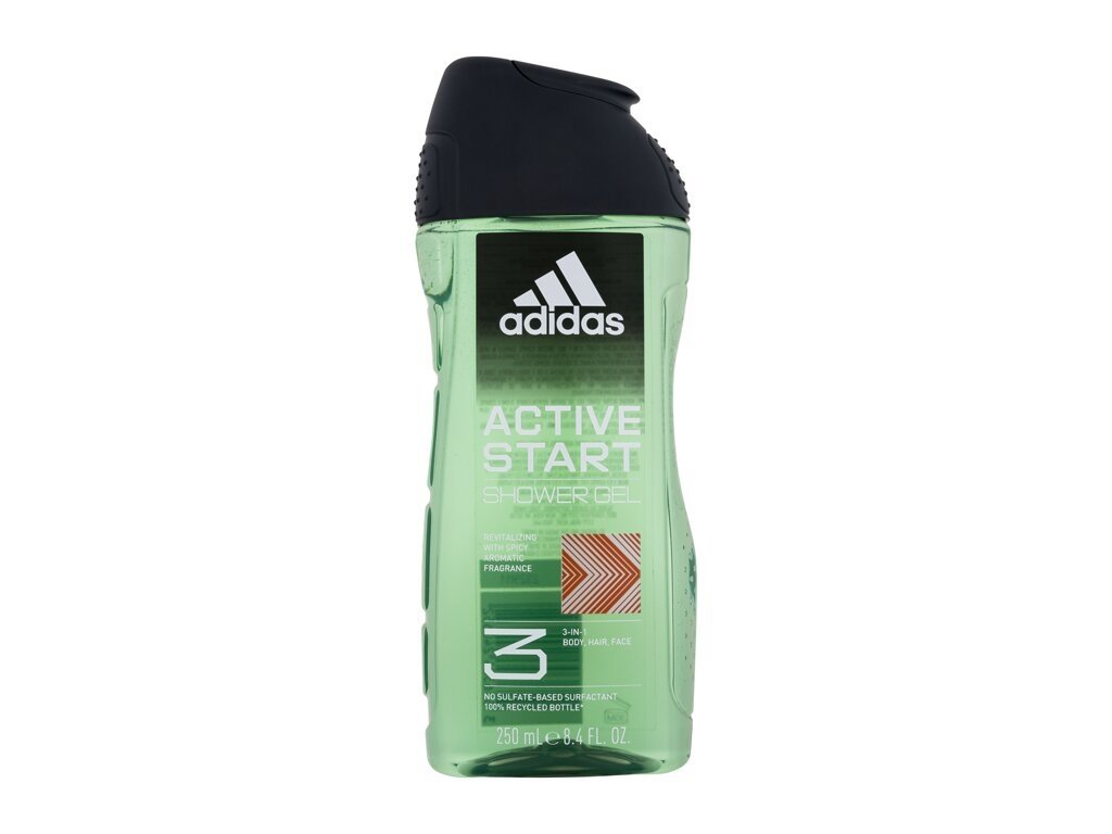 Adidas - Active Start Shower Gel 3-In-1 - For Men, 250 ml