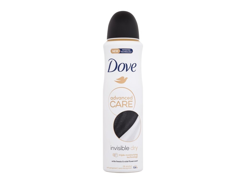 Dove - Advanced Care Invisible Dry 72h - For Women, 150 ml