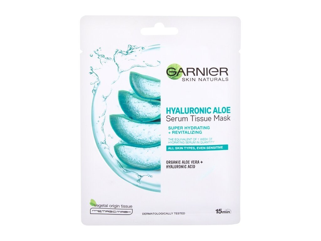 Garnier - Skin Naturals Hyaluronic Aloe Serum Tissue Mask - For Women, 1 pc