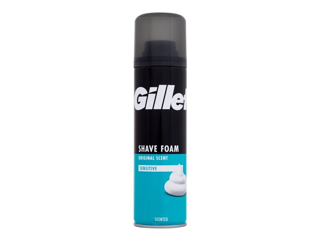 Gillette - Shave Foam Original Scent Sensitive - For Men, 200 ml