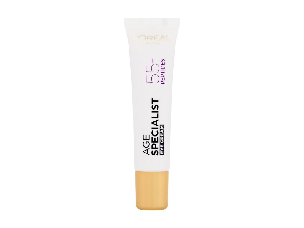 L'Oréal Paris - Age Specialist 55+ Peptides & Caffeine Eye Cream - For Women, 15 ml