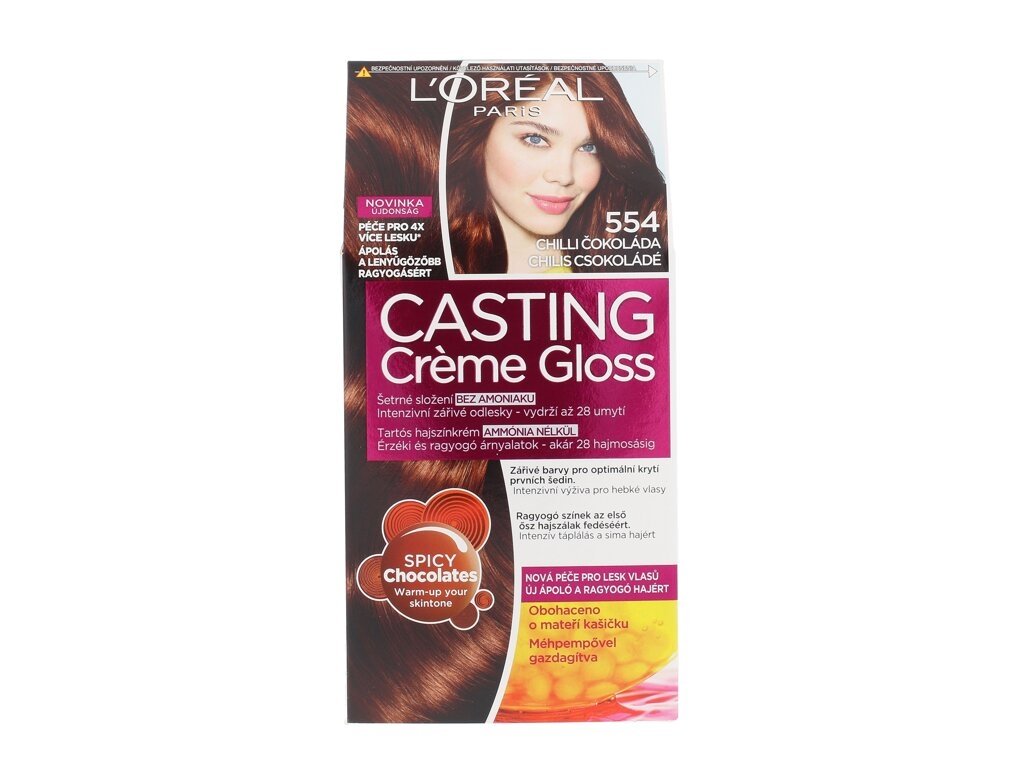 L'Oréal Paris - Casting Creme Gloss 554 Chilli Chocolate - For Women, 48 ml