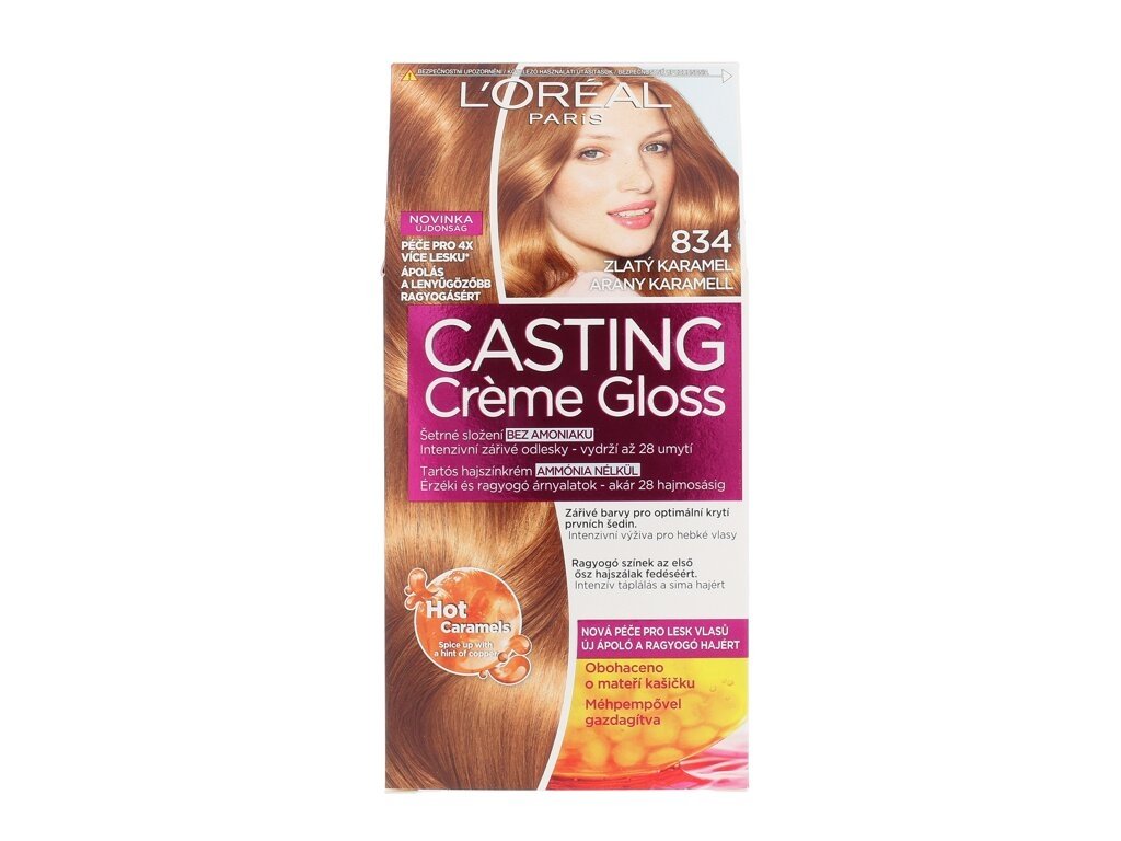 L'Oréal Paris - Casting Creme Gloss 834 Hot Caramel - For Women, 48 ml