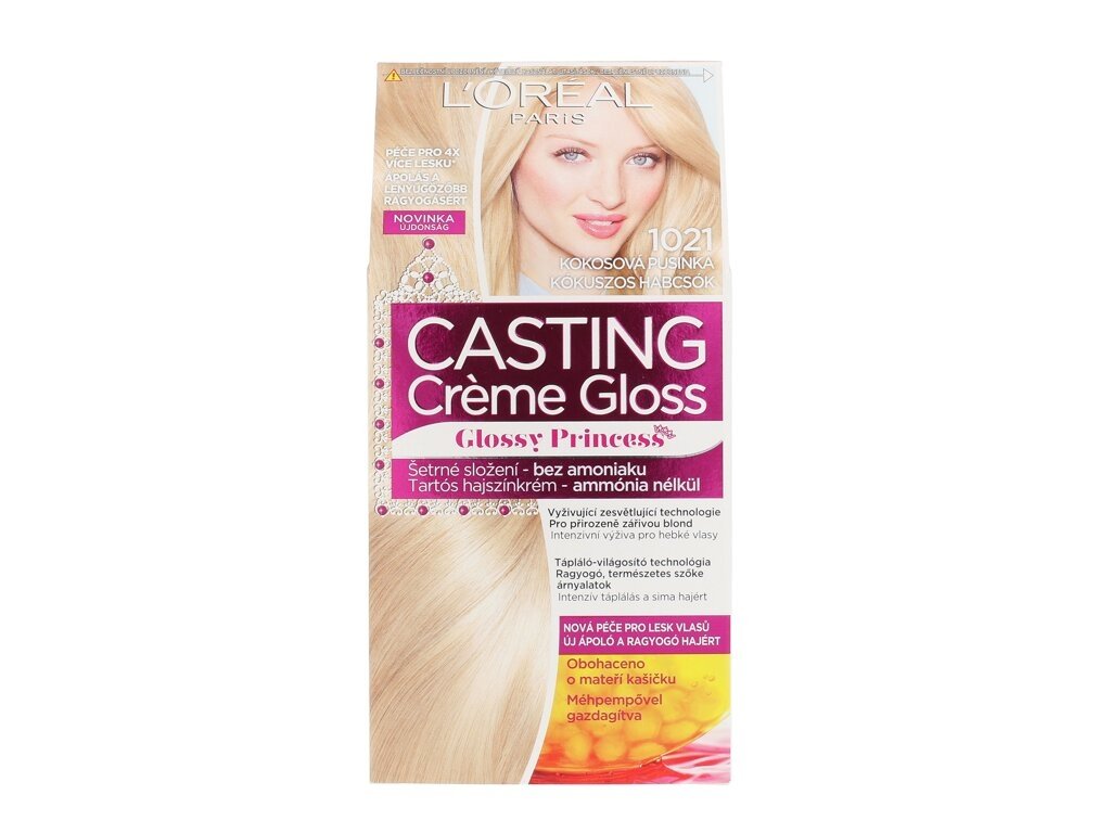 L'Oréal Paris - Casting Creme Gloss Glossy Princess 1021 Coconut Baby - For Women, 48 ml