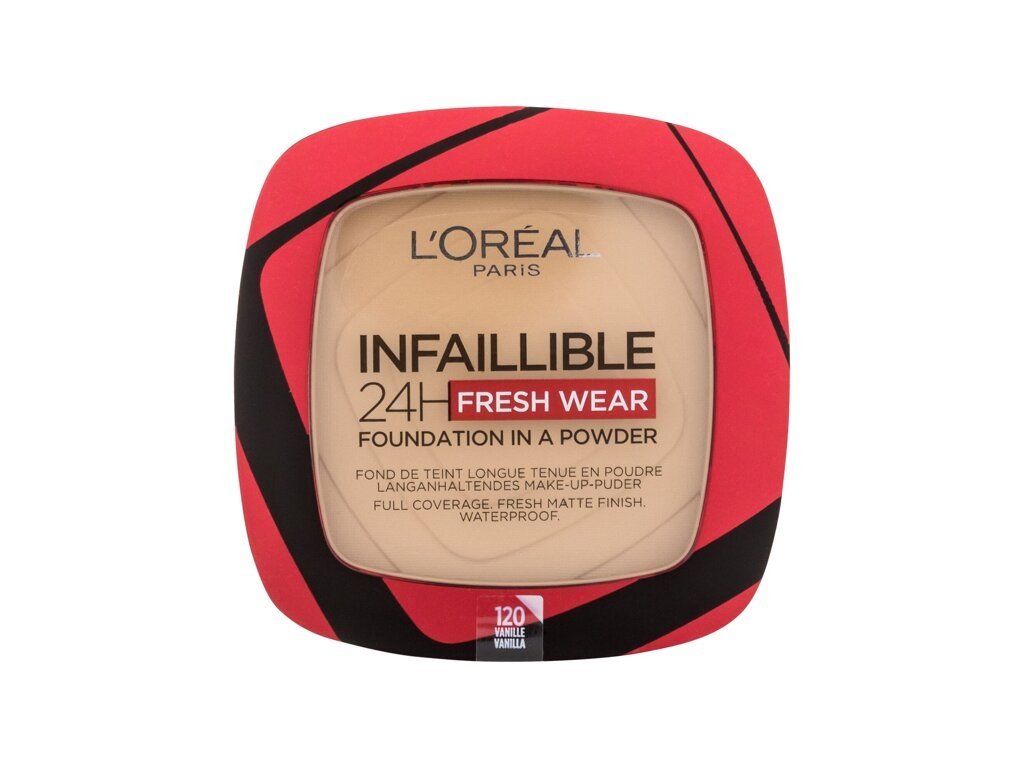 L'Oréal Paris - Infaillible 24H Fresh Wear Foundation In A Powder 120 Vanilla - For Women, 9 g