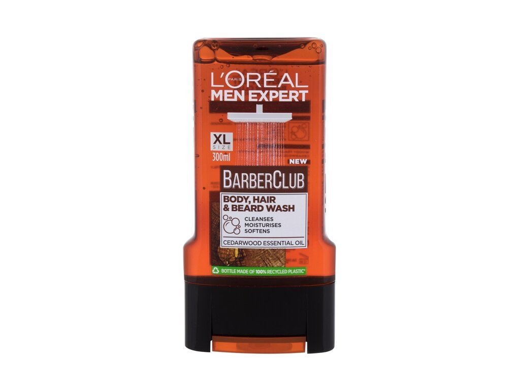 L'Oréal Paris - Men Expert Barber Club Body, Hair & Beard Wash - For Men, 300 ml