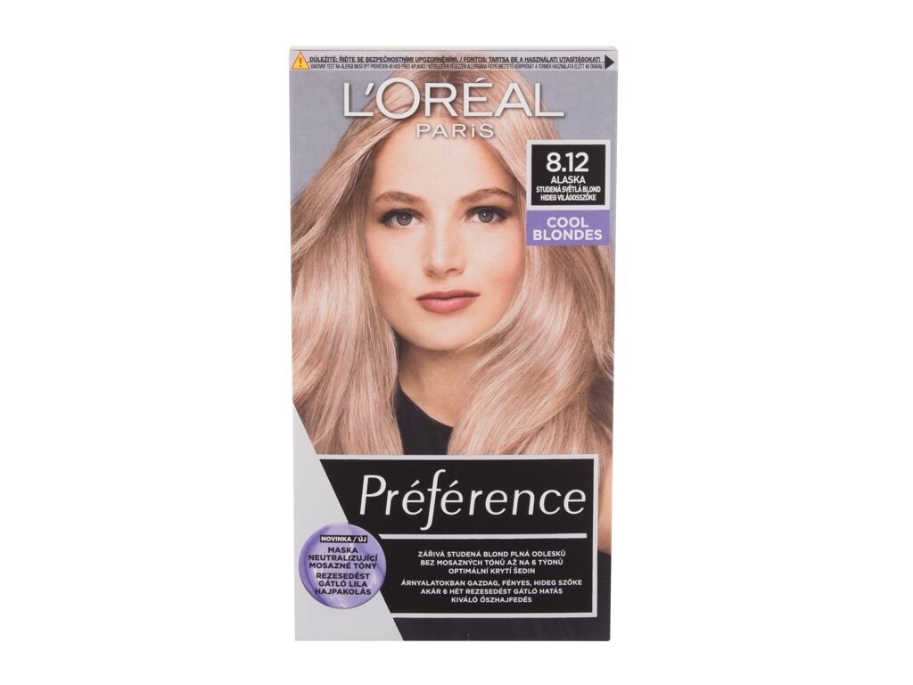 L'Oréal Paris - Préférence 8,12 Alaska Cool Blondes - For Women, 60 ml