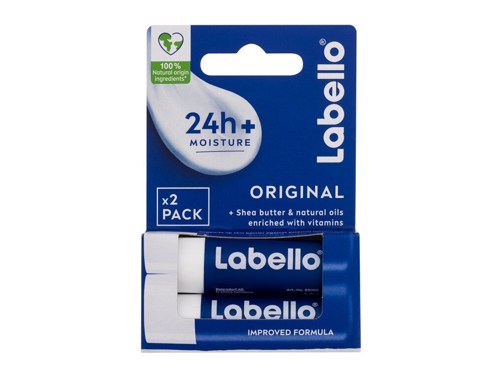 Labello - Original 24h Moisture Lip Balm Duo - Unisex, 2x4.8 g