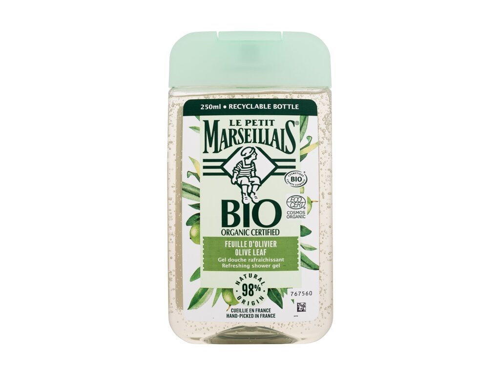 Le Petit Marseillais - Bio Organic Certified Olive Leaf Refreshing Shower Gel - Unisex, 250 ml