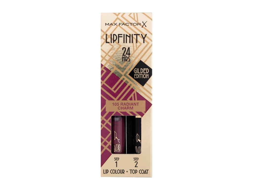 Max Factor - Lipfinity 24HRS Lip Colour 105 Radiant Charm - For Women, 4.2 g