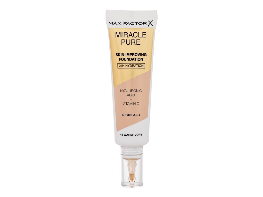 Max Factor - Miracle Pure Skin-Improving Foundation 44 Warm Ivory SPF30 - For Women, 30 ml