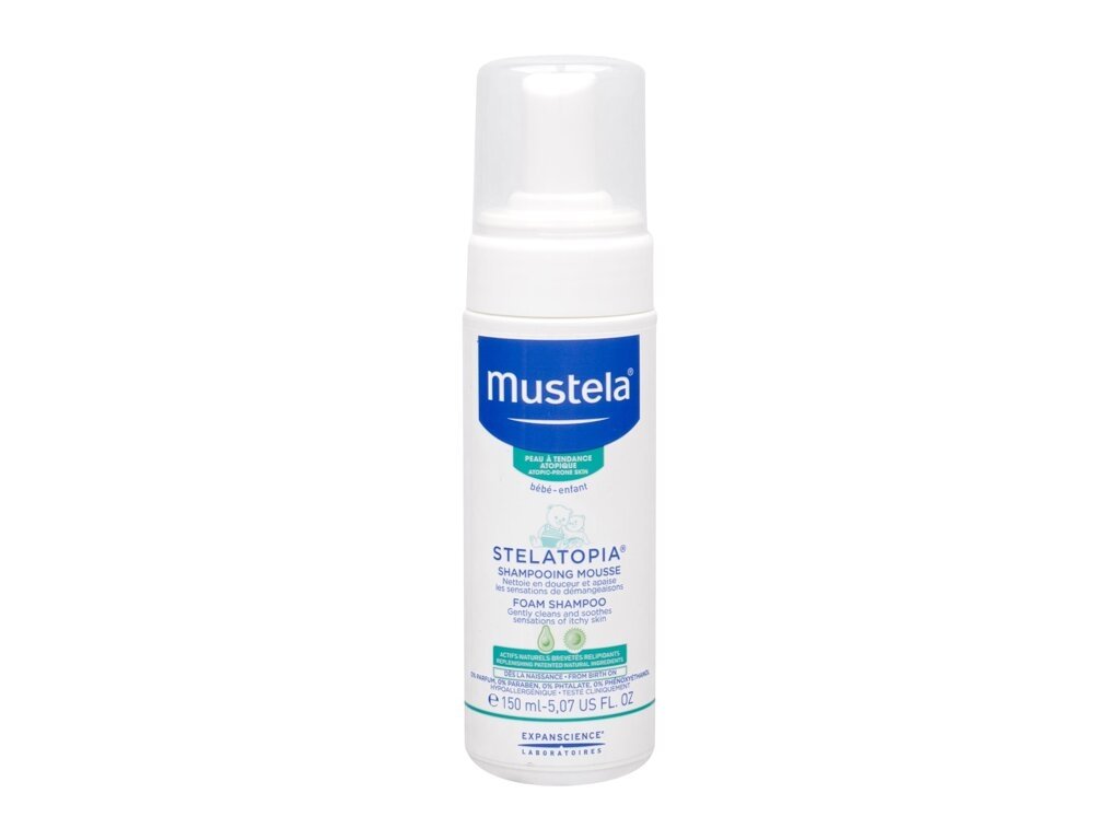 Mustela - Bébé Stelatopia Foam Shampoo - For Kids, 150 ml