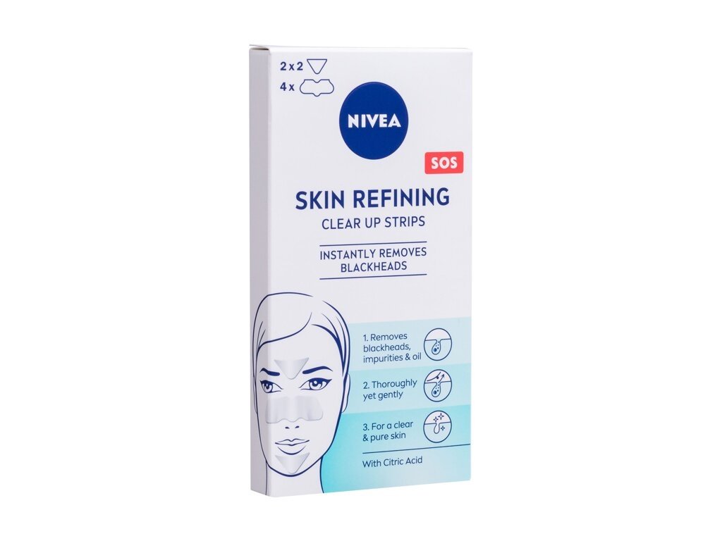 Nivea - Skin Refining SOS Clear Up Strips - For Women, 8 pc