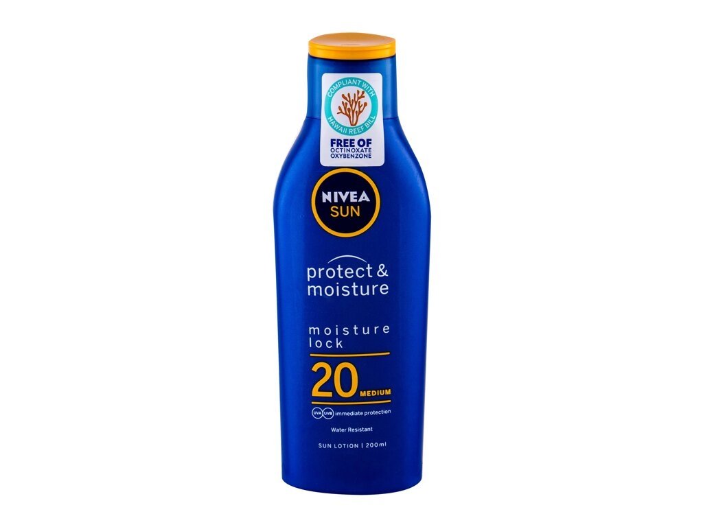 Nivea - Sun Protect & Moisture SPF20 - Unisex, 200 ml