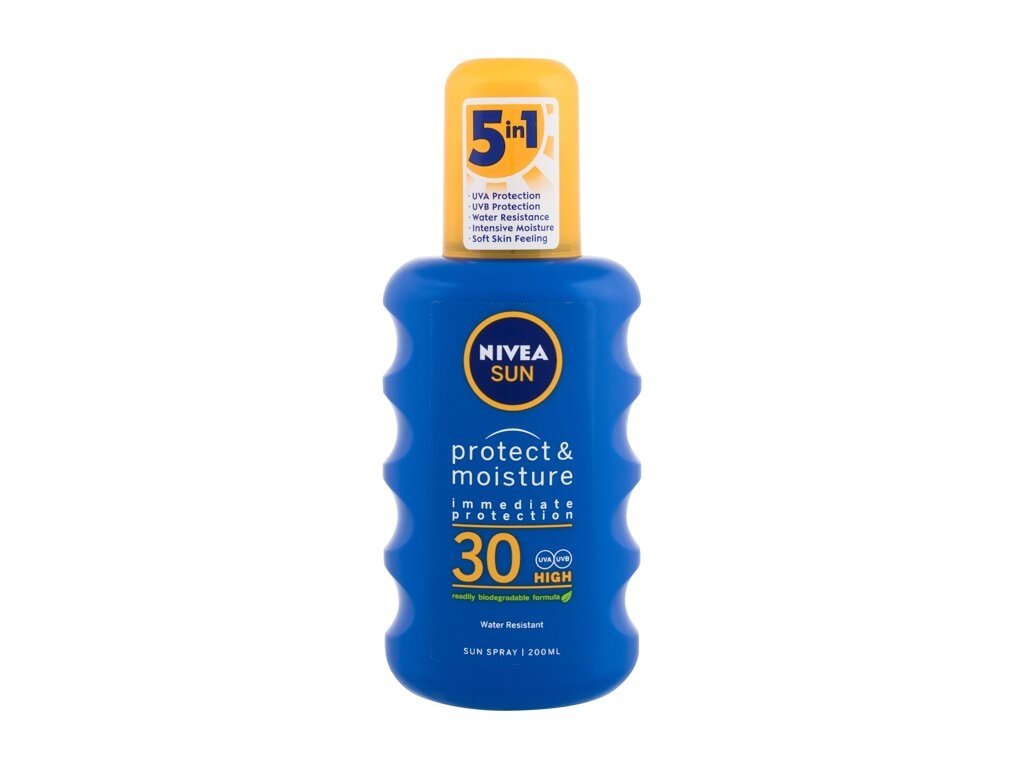 Nivea - Sun Protect & Moisture SPF30 - Unisex, 200 ml