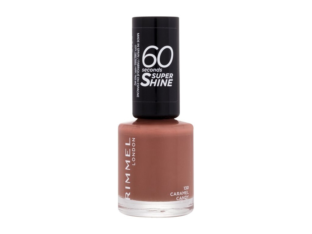 Rimmel London - 60 Seconds Super Shine 130 Caramel Candy - For Women, 8 ml