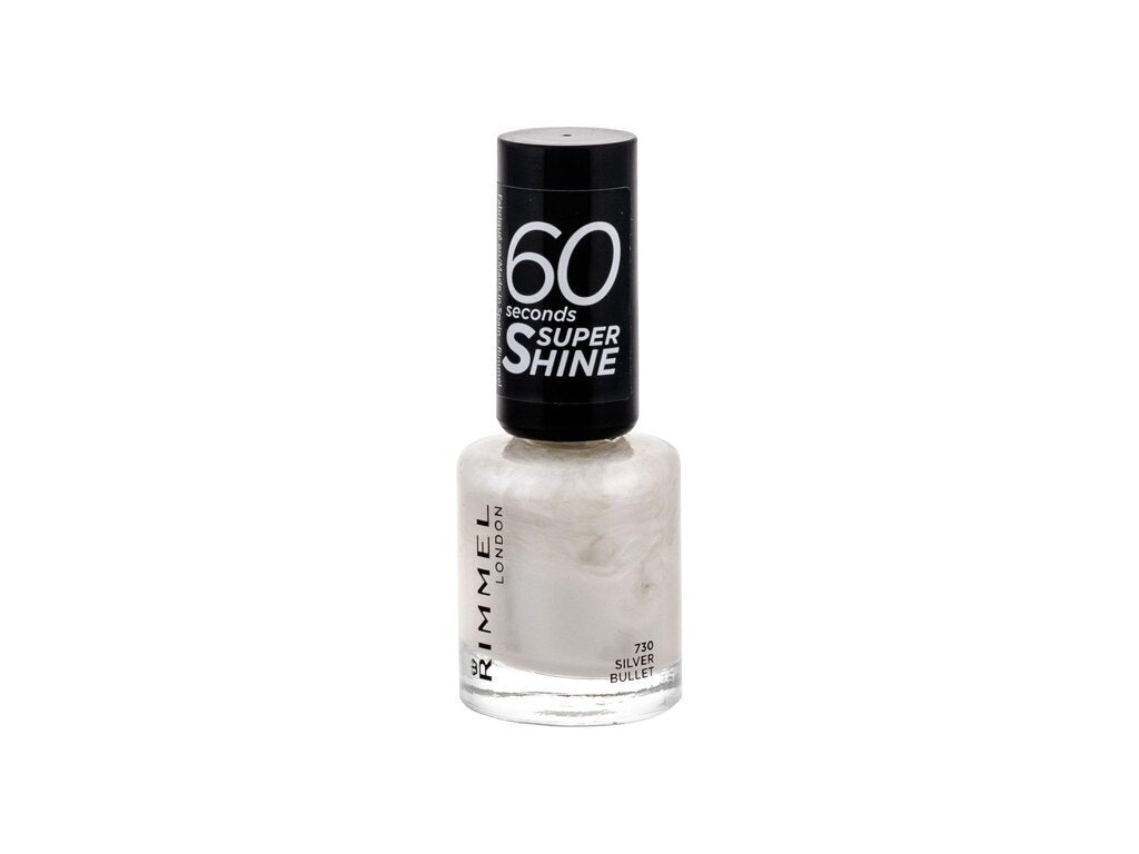 Rimmel London - 60 Seconds Super Shine 730 Silver Bullet - For Women, 8 ml