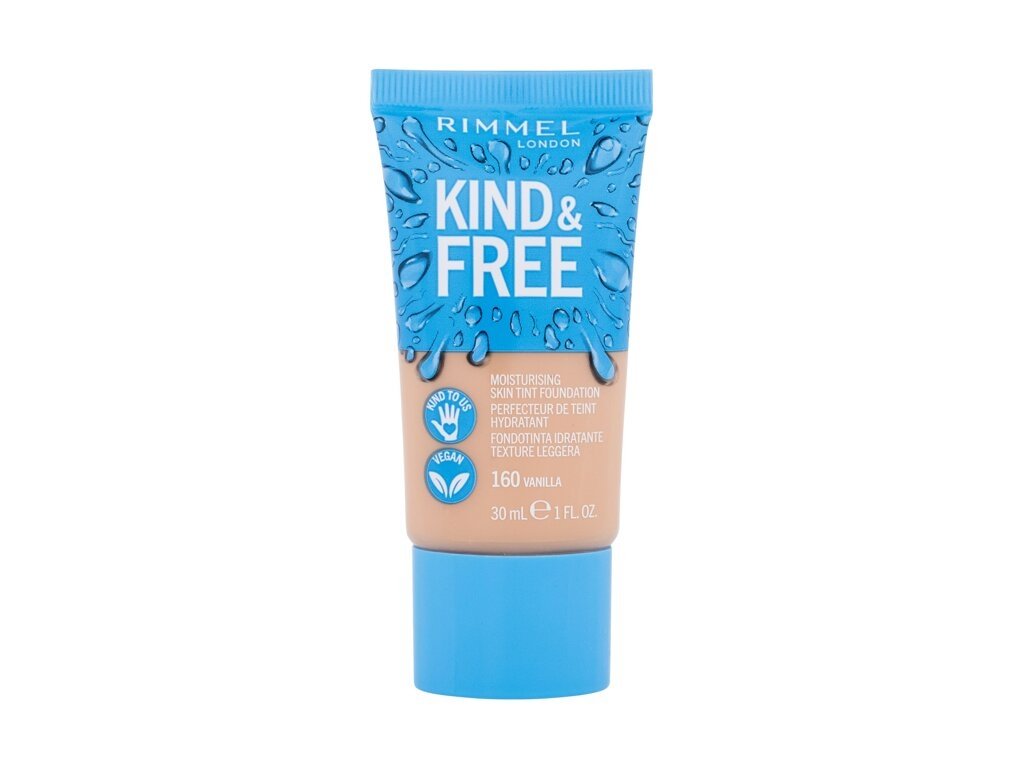 Rimmel London - Kind & Free Skin Tint Foundation 160 Vanilla - For Women, 30 ml