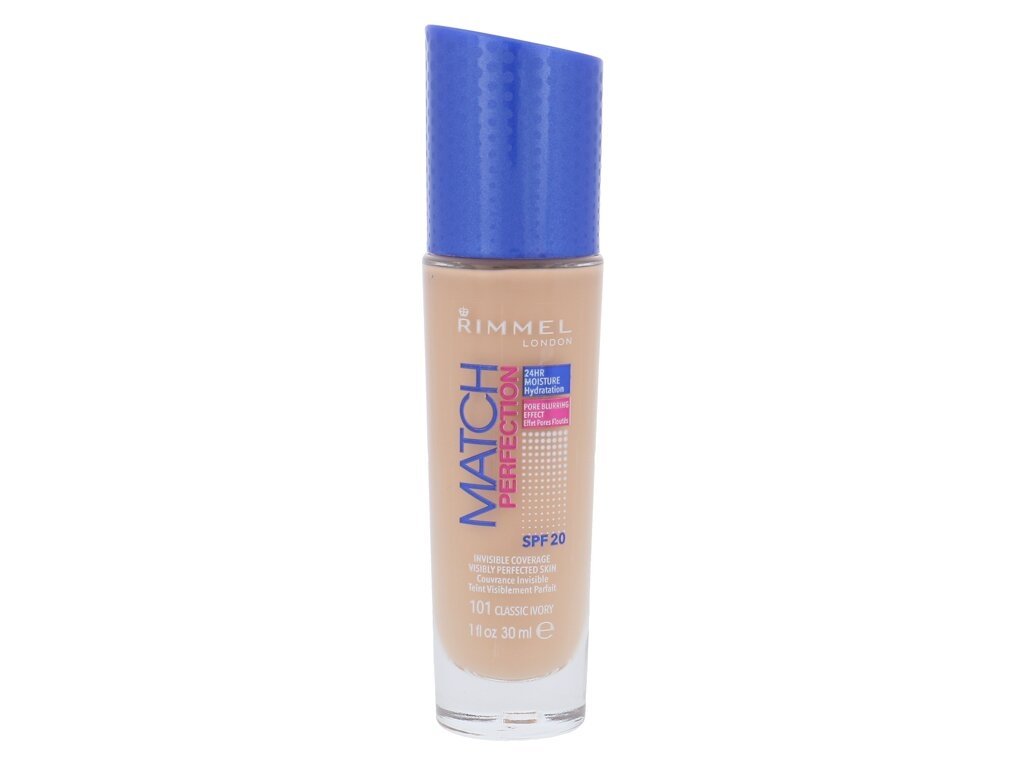 Rimmel London - Match Perfection SPF20 101 Classic Ivory - For Women, 30 ml