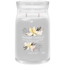 Yankee Candle - Smoked Vanilla & Cashmere Signature Candle ( kouřová vanilka a kašmír ) - Vonná svíčka 567.0g