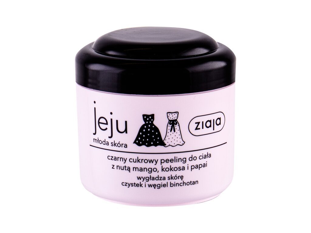 Ziaja - Jeju Black Sugar Body Scrub - For Women, 200 ml